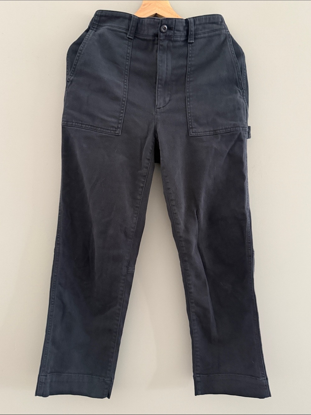 GAP Navy-Black High Rise Elastic Back Carpenter Pants - Size 2